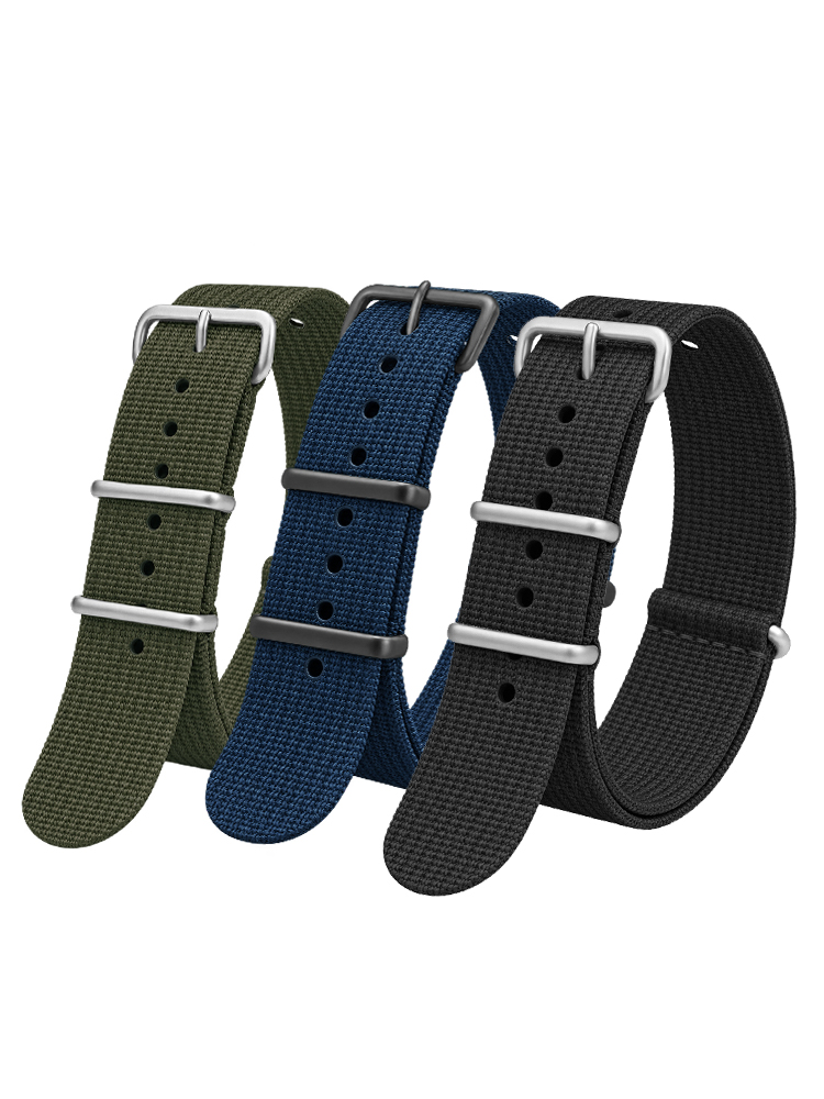 Nato Strap Nylon - Geripptes Nylonarmband für Seiko Military Ballistic