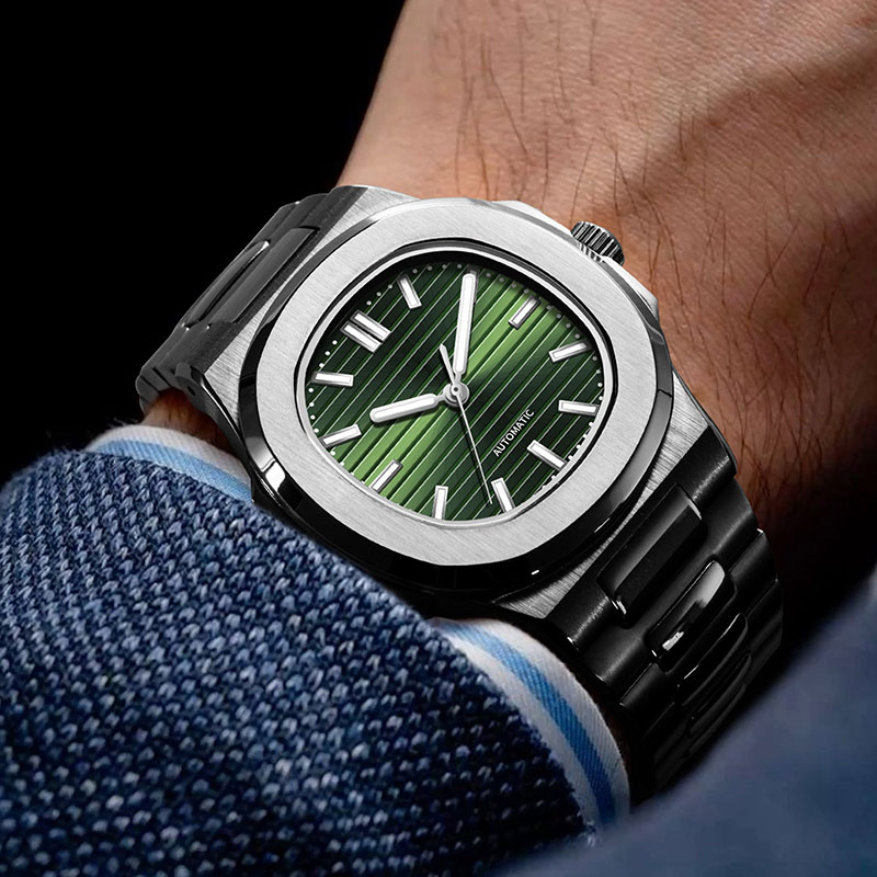 MACARLON 43mm Nautilus-Stil Au – Patek Philippe Watch Nautilus Bewertung und Preis